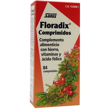 FLORADIX HIERRO NATURAL 84 COMP. SALUS